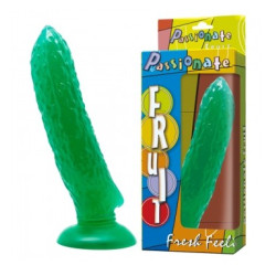 BAILE Cucumber Lover Salatalık Tasarımlı Vantuzlu Dildo 17 cm