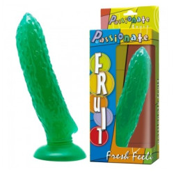 BAILE Cucumber Lover Salatalık Tasarımlı Vantuzlu Dildo 17 cm