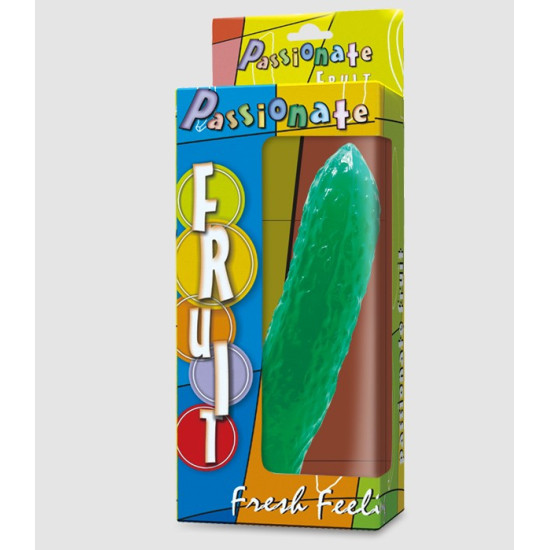 BAILE Cucumber Lover Salatalık Tasarımlı Vantuzlu Dildo 17 cm