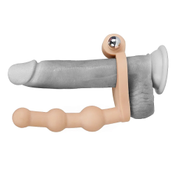 Lovetoy The Ultra Soft Bead 15 cm 10 Modlu Titreşimli Penis Halkası