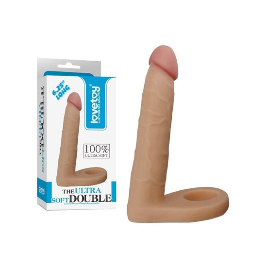 Lovetoy The Ultra Soft Double 6.25 Çift Penetrasyon Penis Kılıfı ve Anal Uyarıcı