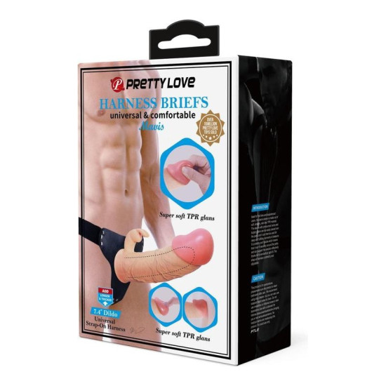 Pretty Love Mavis 19 cm Ayarlanabilir Belden Bağlamalı Strap-On Dildo Seti