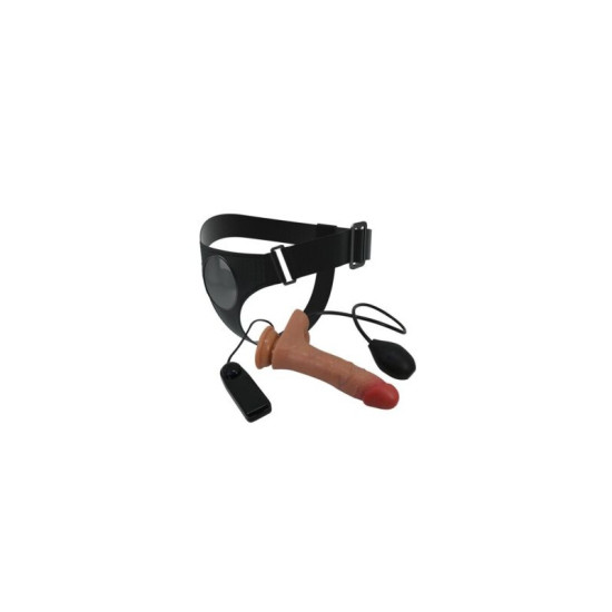 Pretty Love Oher 20 cm Titreşimli ve Sıvı Püskürtmeli Strap-On Dildo Seti