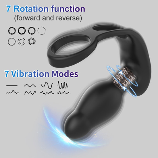Ares Ring Vibrating Uzaktan Kumandalı Prostat ve Penis Halkası