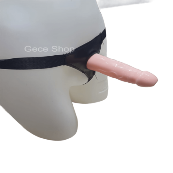 17 Cm  İçi boş Belden Bağlamalı Strapon 17 Cm  İçi boş Belden Bağlamalı Strapon