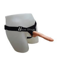 18 cm Damarlı Et Dokulu Gerçekçi Penis – Ayarlanabilir Belden Lastikli Strapon