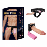 WEAR İçi Boş Titreşimli Kumandalı Strapon – Belden Bağlamalı, Destekleyici ve Gerçekçi Dildo