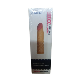 4 cm Dolgulu Tırtıklı Elastik Ten Renginde Penis Kılıfı 