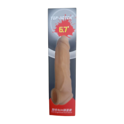 Kampanyalı 4 CM uzatmalı dolgulu elastik penis kılıfı
