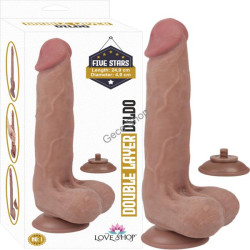 Derili Bükülebilir Realistik Penis – 24,9 cm, Ultra Yumuşak, Çift Katmanlı Kıkırdaklı Gövde