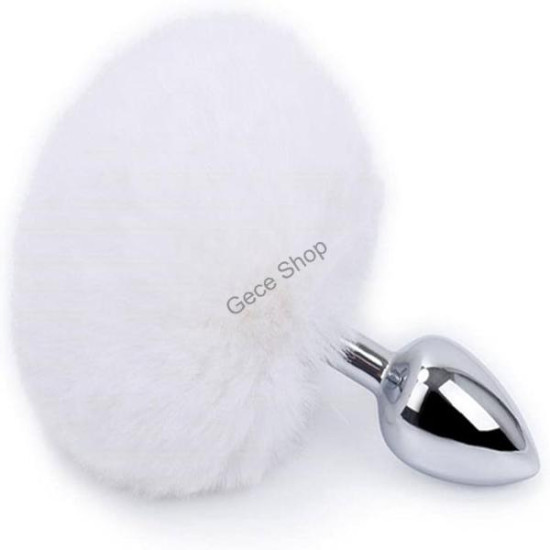 Renkli Ponponlu Metal Anal Plug