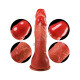 Tilki Çift Başlı Realistik Dildo 21.5 cm – 19 cm