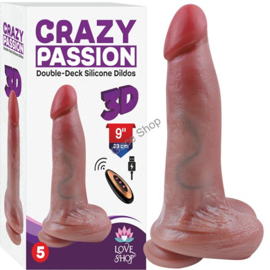 Mega Boyutlu Yukarı-Aşağı Hareketli Realistik Vibratör – 23 cm, 6 cm En, Uzaktan Kumandalı, Çift Motorlu