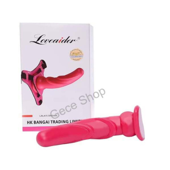 Loveaider Ayarlanabilir Belden Bağlamalı Pembe Strapon – Esnek ve Konforlu Dildo Askısı