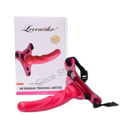 Loveaider Ayarlanabilir Belden Bağlamalı Pembe Strapon – Esnek ve Konforlu Dildo Askısı