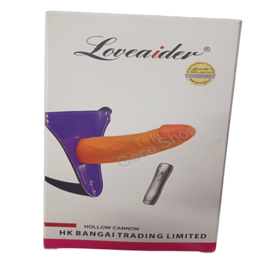 Loveaider İçi Boş Kumandalı Strapon – Titreşimli, Ayarlanabilir ve Gerçekçi Dış Görünüm