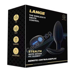 Siyah Titreşimli Uzaktan Kumandalı Anal Plug Farklı Titreşim Modları - Lange 