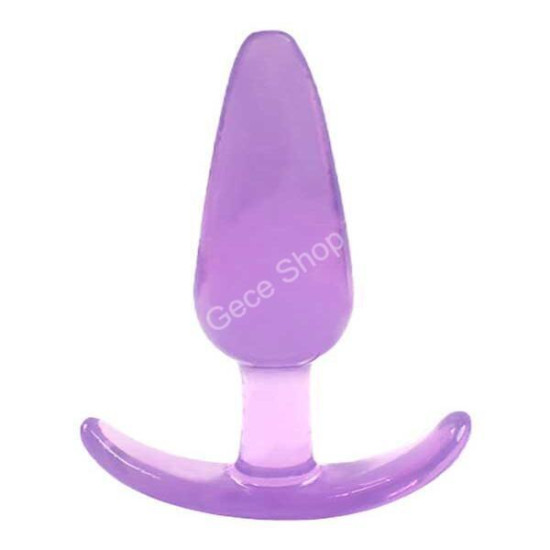 Yumuşak Dokuda Silikon Mor Renkli Jel Anal Plug