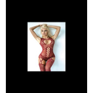 Bordo Seksi Fileli  Fantazi Vucut Çorabı