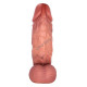 Luis 26 cm Çift Katmanlı Titreşimli Penis – Uzaktan Kumandalı, Damarlı, Testisli, Vantuzlu, Su Geçirmez