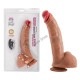 Olivia 29 cm Çift Katmanlı Vibrating Realistic Dildo – Uzaktan Kumandalı, Damarlı, Testisli, Bükülebilir, Vantuzlu