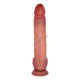 Oscar 32 cm Çift Katmanlı Titreşimli Penis – Uzaktan Kumandalı, Damarlı, Testisli, Vantuzlu, Su Geçirmez