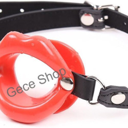 Fetiş Bdsm Dudak Şekilli Esaret Ağız Topu