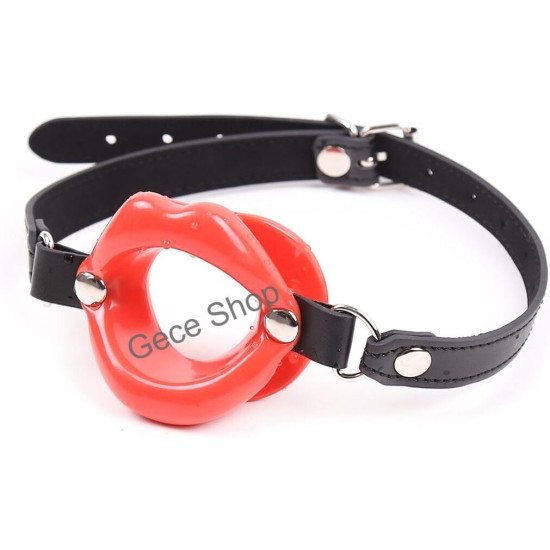 Fetiş Bdsm Dudak Şekilli Esaret Ağız Topu