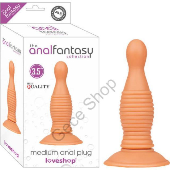 13 Cm Boy Güçlü Vantuzlu Slikon Yapıda  Zevkli Anal Açıcı özellikte Anal Plug THE ANALFANTASY COLLECTİON ANAL PLUG