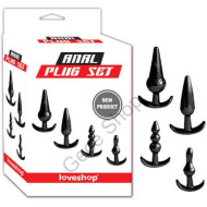 4 Farklı Model 4 Farklı Haz Veren Silikon Gövde yapısı  Fantazi Anal Plug Seti MAGİC BEADS