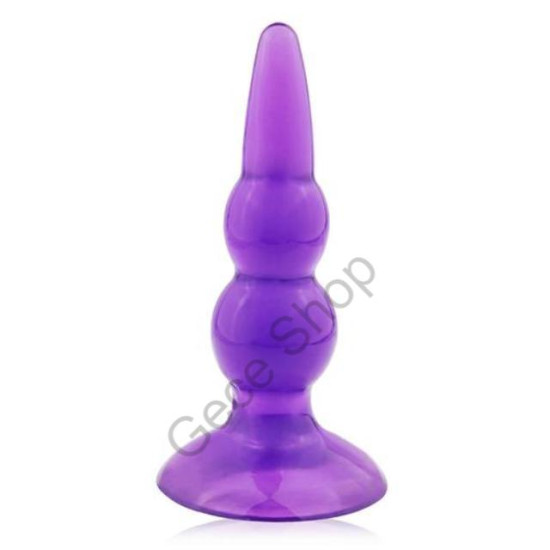 ANAL PLEASURE BUTT 12 cm Uzunlukta Silikon Gövde Boğumlu Anal Plug
