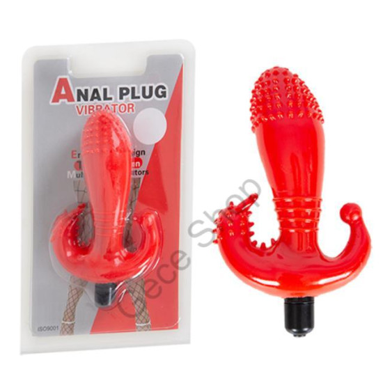 Ten Hassasiyetinde Etkili Titreşimli Klitoris Uyaran Soft Silikon Gövde ANAL PLUG VİBRATÖR