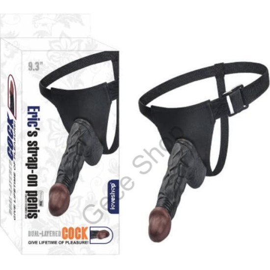 23.6 Cm Uzunlukta Ten Rengi Yüksek Güçlü Vantuzlu Haz Veren Gerçekçi Damarllı Testisli Strapon Kemer Uyumlu Dildo Penis ERİC PENİS