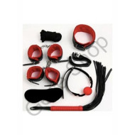 7 Parça Fetiş Seti – Kırbaç, Kelepçe, Göz Maskesi ve Daha Fazlasıyla Sınırları Keşfedin!