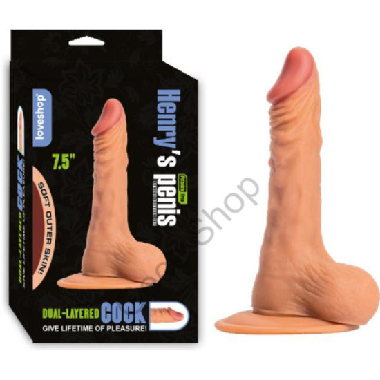 Güçlü Kaliteli Vantuzlu 19 Cm Uzunlukta Realistik Damarlı ve Testis Yapılı Strapon Kemerlere Uyumlu Dildo Penis HENRY'S PENİS Güçlü Kaliteli Vantuzlu 19 Cm Uzunlukta Realistik Damarlı ve Testis Yapılı Strapon Kemerlere Uyumlu Dildo Penis HENRY'S PENİS