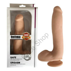 Kıkırdaklı yapıda Et Dokusunda 180 Derece Rotasyonlu Güçlü Titreşimli Realistik Testisli Vibratör Dildo Penis  Safe Penis (LOVE CLONE)