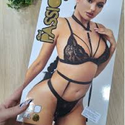 Siyah Fetiş Likralı Özel Kesim İç giyim Takımı