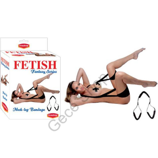 Ayarlanabilir Fetiş Boyun Bacak Fantazi Pozisyon Seti FETİSH NECK-LEG BANDAGE