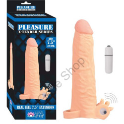21.6 Cm Boyunda  Gerçek Ten Dokusunda 6.6 Cm Penis Uzatma Dolgulu Prezervatif  Etkili Penis Kılıfı X-TENDER SERİES PENİS KILIFI 