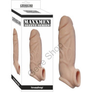 Realistik Et Dokusunda 5 Cm Uzatmalı Dolgulu Testis Bağlamalı PENİS KILIFI MAXXMEN SLEEVE