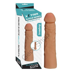 Ten Renginde 17 Cm Boyunda Extra 5 Cm Uzunluk  Dolgusu  Ten Hassasiyerinde Condom PENİS KILIFI EXTRA SLEVE