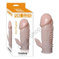 Tırtıklı Gövde Yapısı Klitoris Uyaran Özel Bölge Güçlü Titreşimli PENİS KILIFI  Penis Sleeve Vibrating