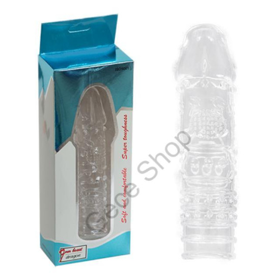 Vajina Uyarıcı Dış Yüzey 15 Cm Uzunlukta Silikon Gövde Kondom PENİS KILIFI PENİS SLEEVE