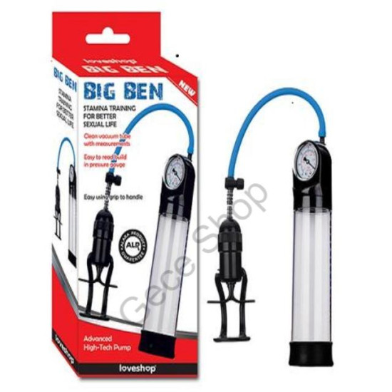 Basınç Göstergeli Silikon Başlıklı Vakumlu Yeni Nesil Penis Büyüten BİG BEN PENİS POMPASI 
