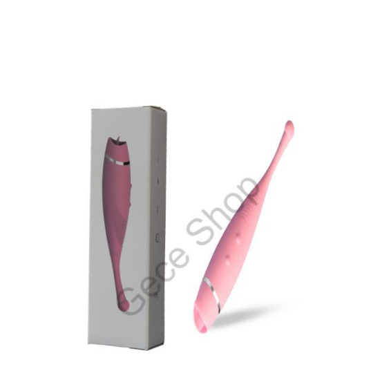 16 Cm boyunda Hareketli Dil 2 Motorlu Ultra Güçlü Titreşim Klitoris Uyarıcı Teknolojik Vibratör LİCKİNG VİBRATOR