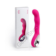 19.5 Cm Boyunda Usb Şarj 20 mod Titreşimli Hız Ayarlı Vajinal Zevk Masajı 360 Derece Rotasyonlu Başlık Premium Vibratör ANNA