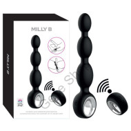 21.8 Cm uzunlukta Anal Vajinal Kullanım Boğumlu Gövde Yapısı Klitoris - G nokta Uyarıcı 12 Mod Uzaktan Kumandalı Güçlü Titreşimli Yıkaması kolay Premium Anal Vajinal VİBRATÖR MİLLY B 