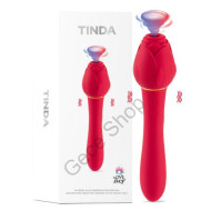 29.8 Cm Boyutunda 20 mod Güçlü Titreşim 12 mod Amme Özelliği Anal Vajinal Kullanım Klitoris Uyarıcı Çift Motorlu Sessiz Gül Model Vibratör TINDA Vibratör  