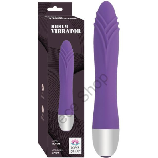 14.7 Cm Boyunda Vajinusmus Tedavisine Uygun Yapıda 10 Mod Titreşimli Vajina Uyarıcı  Silişkon Gövde Vibratör MEDİUM VİBRATOR
