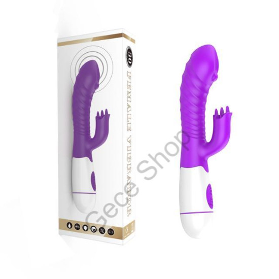 Usb Şarjlı Haz Veren Klitoris Uyarıcı Su Geçirmez Titreşim Ayarlı Vajina Vibratör FEMALE VİBRATOR'S MOR RENK